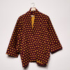 Burgundy Spot Weave Cardigan Jacket