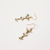 Bronze Spring Vine Dangle Earrings