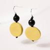 Chartreuse Wood Earrings