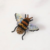Embroidered & Beaded Honey Bee Pin