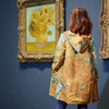 Reversible van Gogh Sunflowers Raincoat
