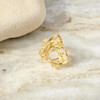 Golden Algae Brass Ring