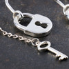 Lock and Key Sterling Silver Earrings