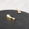 Droplet Post Earrings Gold