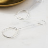 Forge and Finish Sterling Extra Long Orbit Earrings by Forge and Finish