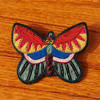 Macon & Lesquoy Large Butterfly Metal Thread Pin  