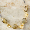 Sarah Richardson Jewelry Labradorite, Sterling Silver and Gold Necklace 