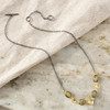 Sarah Richardson Jewelry Labradorite, Sterling Silver and Gold Necklace 