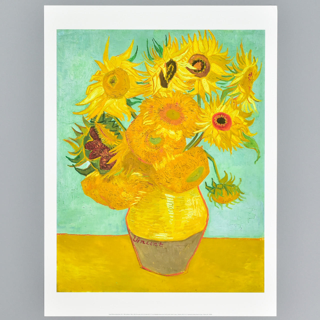 van Gogh Sunflowers, 1888 or 1889 Archival Poster Philadelphia Museum