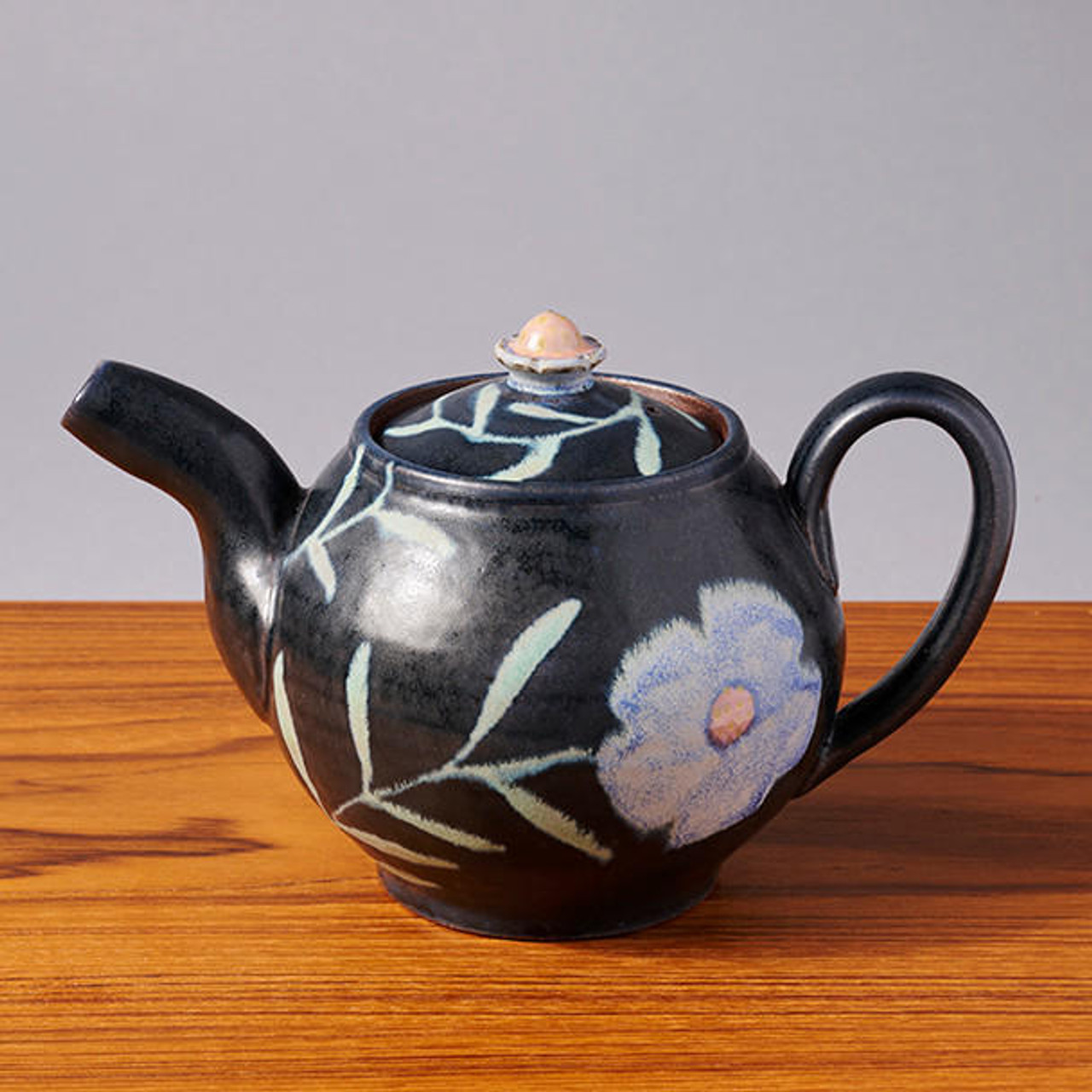 Ceramic Black Teapot