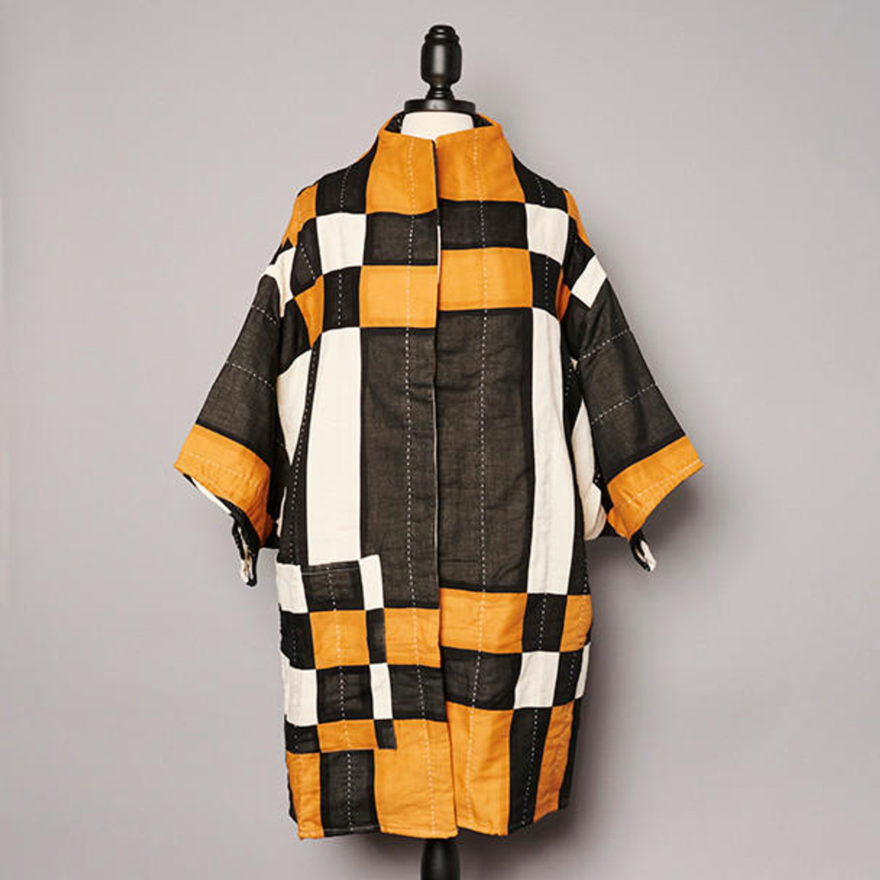 Patchwork Quilted Cocoon Jacket