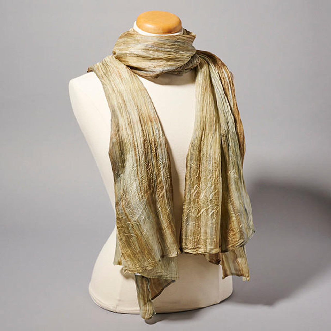 Modern Fleur Silk Scarf  Sésam sustainably handcrafted silk