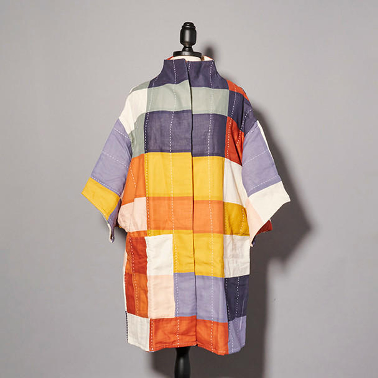 Multi-Check Quilted Cocoon Jacket - Philadelphia Museum Of Art