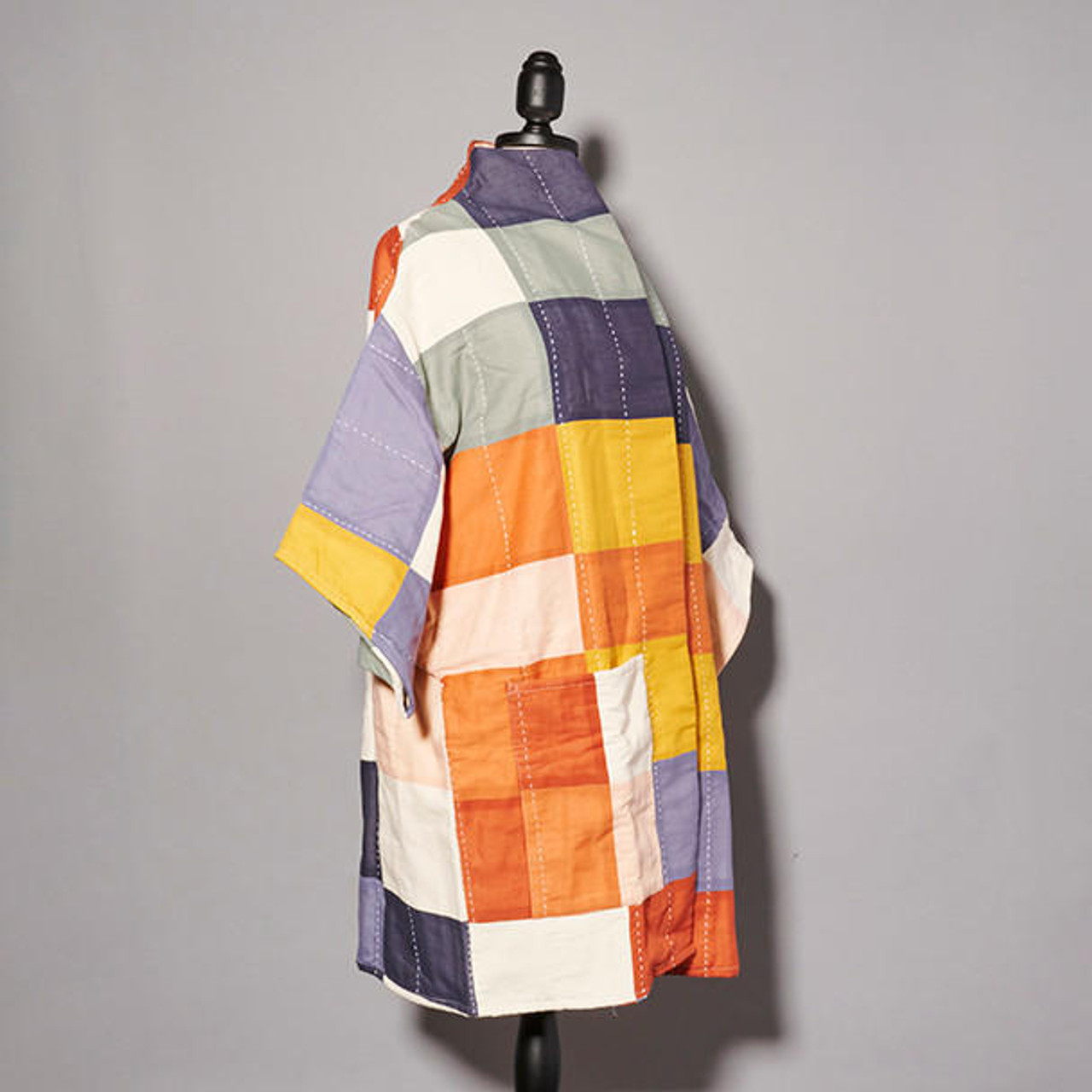 Multi-Check Quilted Cocoon Jacket - Philadelphia Museum Of Art