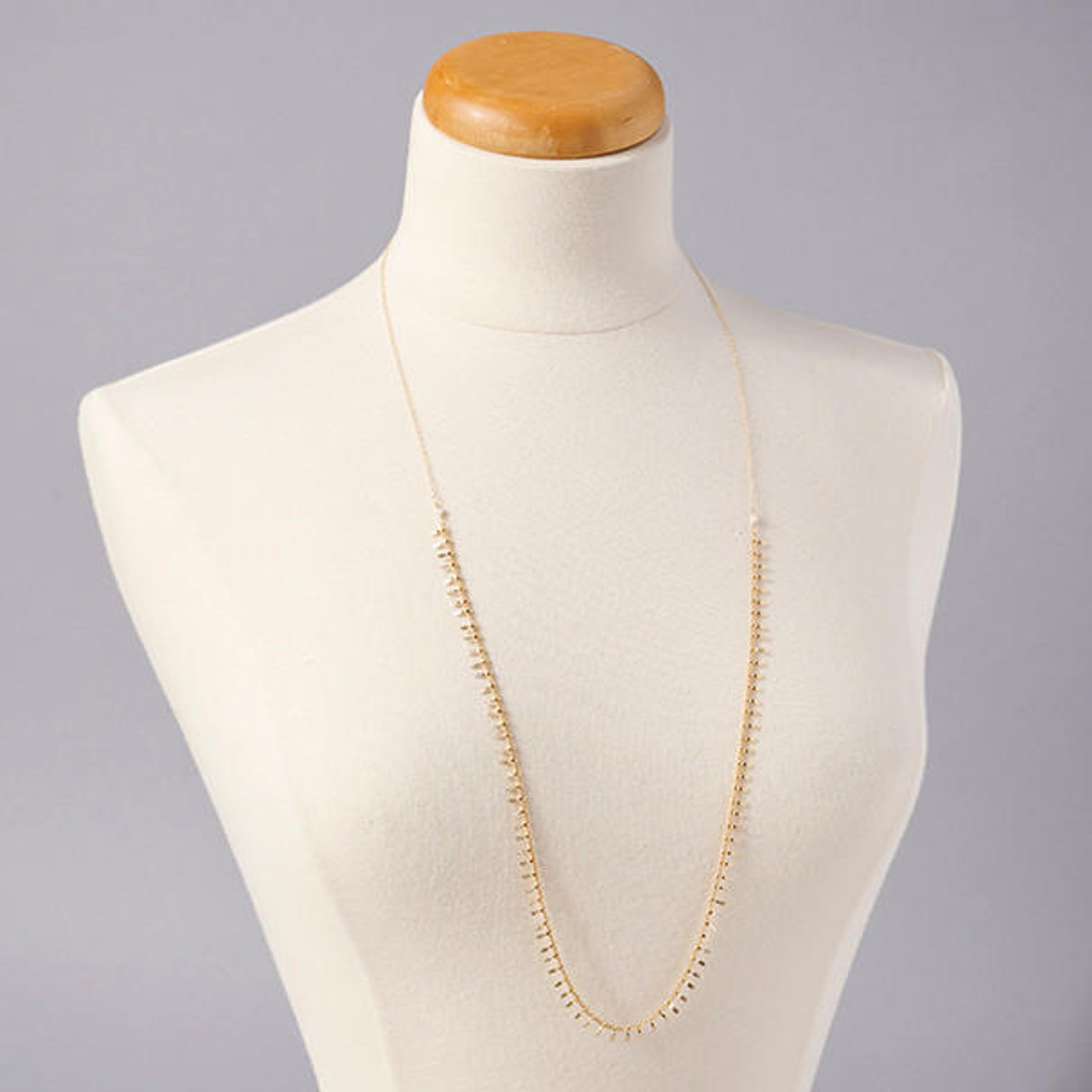 Gold Charms on Oxidized Chain Necklace by Susan Rifkin