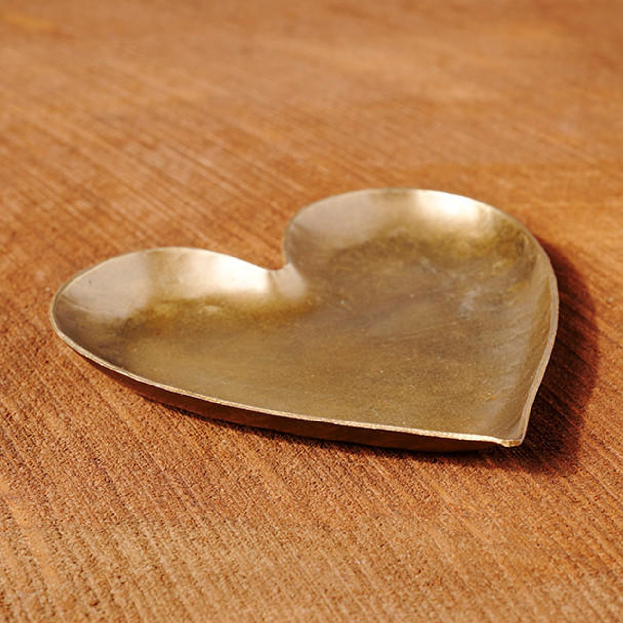 Vintage Brass Heart Paperweight Solid Brass Heart Shaped Paperweight