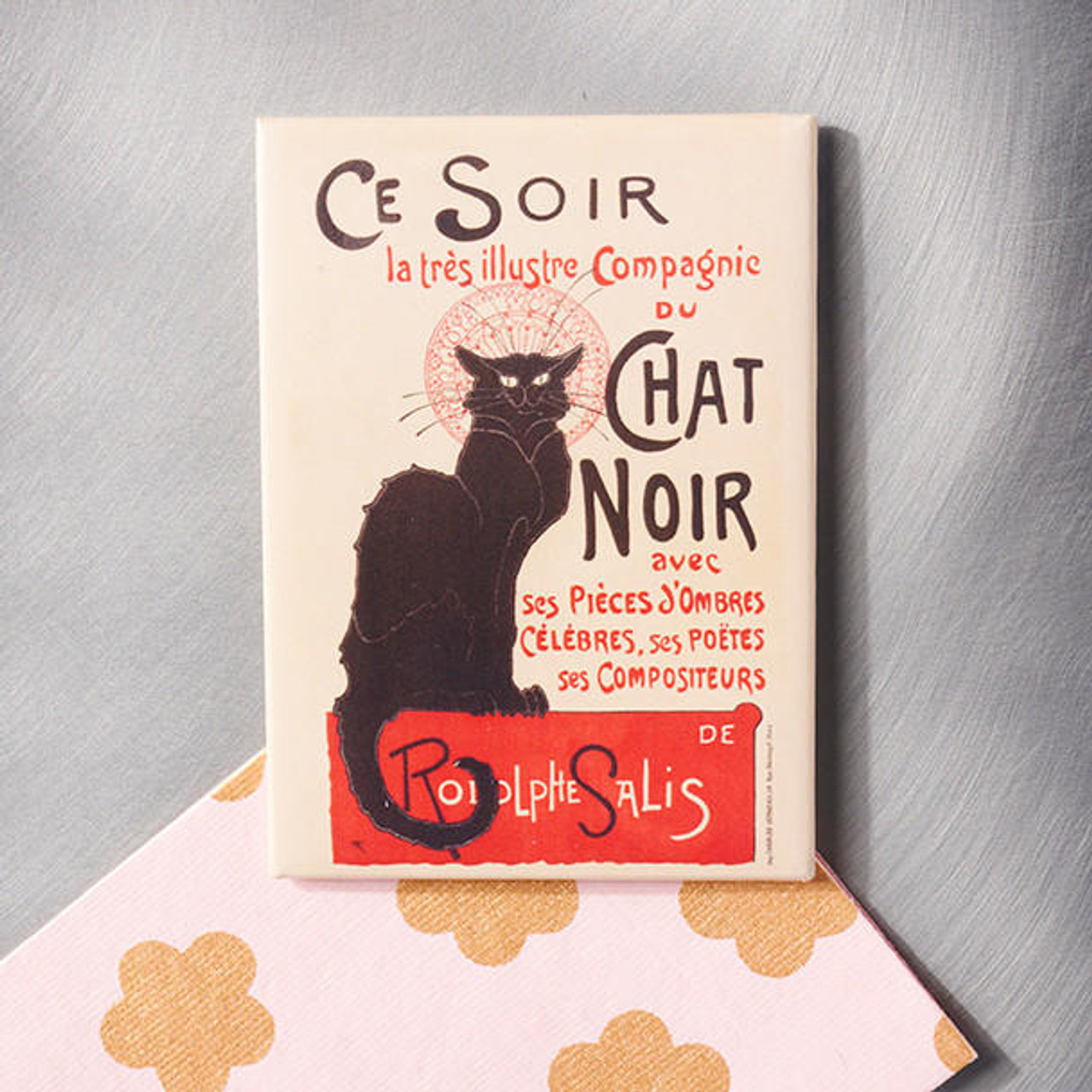 Vinilo nevera Cartel Le chat noir