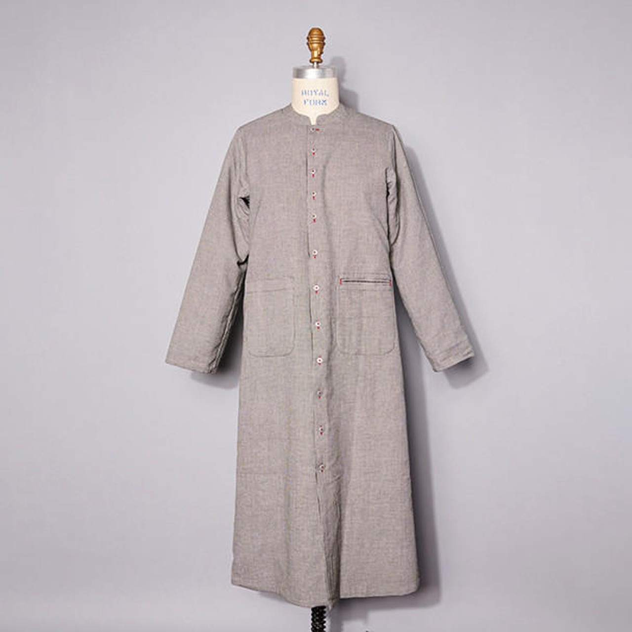 再入荷なし aclent Standcollar wool long coat