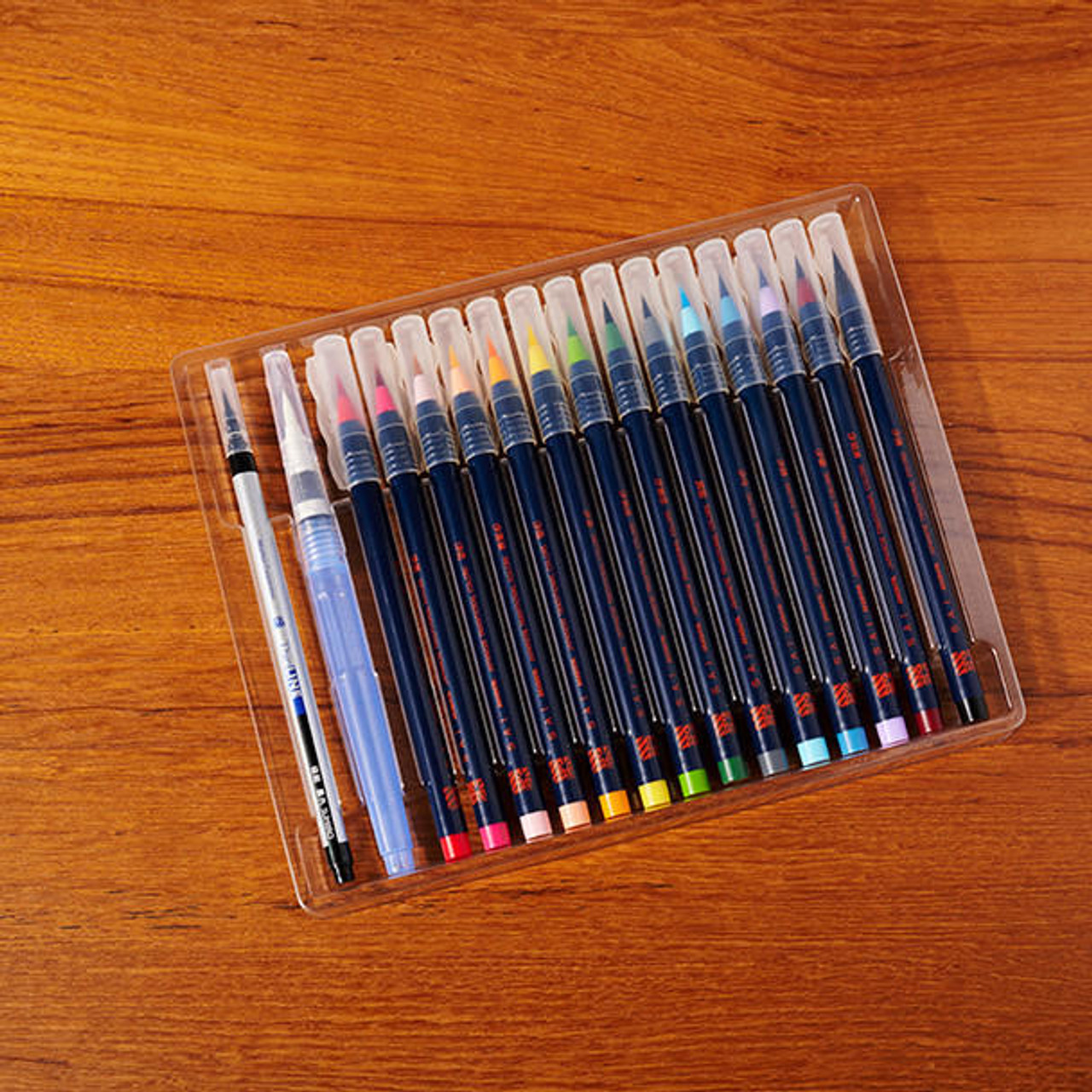 Akashiya : SAI : Coloring Brush Pen : Green Blue