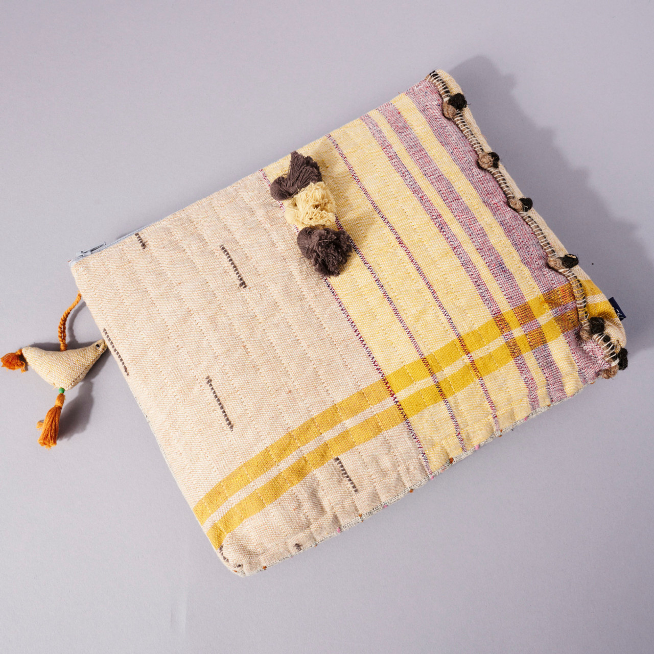 Cotton Zero-Waste Pencil Pouch, Organic, Ethically Made