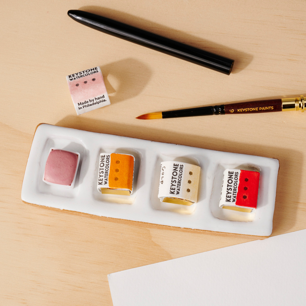 Buy Mini Artist Watercolor Ceramic Style Watercolor Artist Palette With Lid  Hand Held Size, Watercolor Paint, Studio, Travel Palette Online in India 