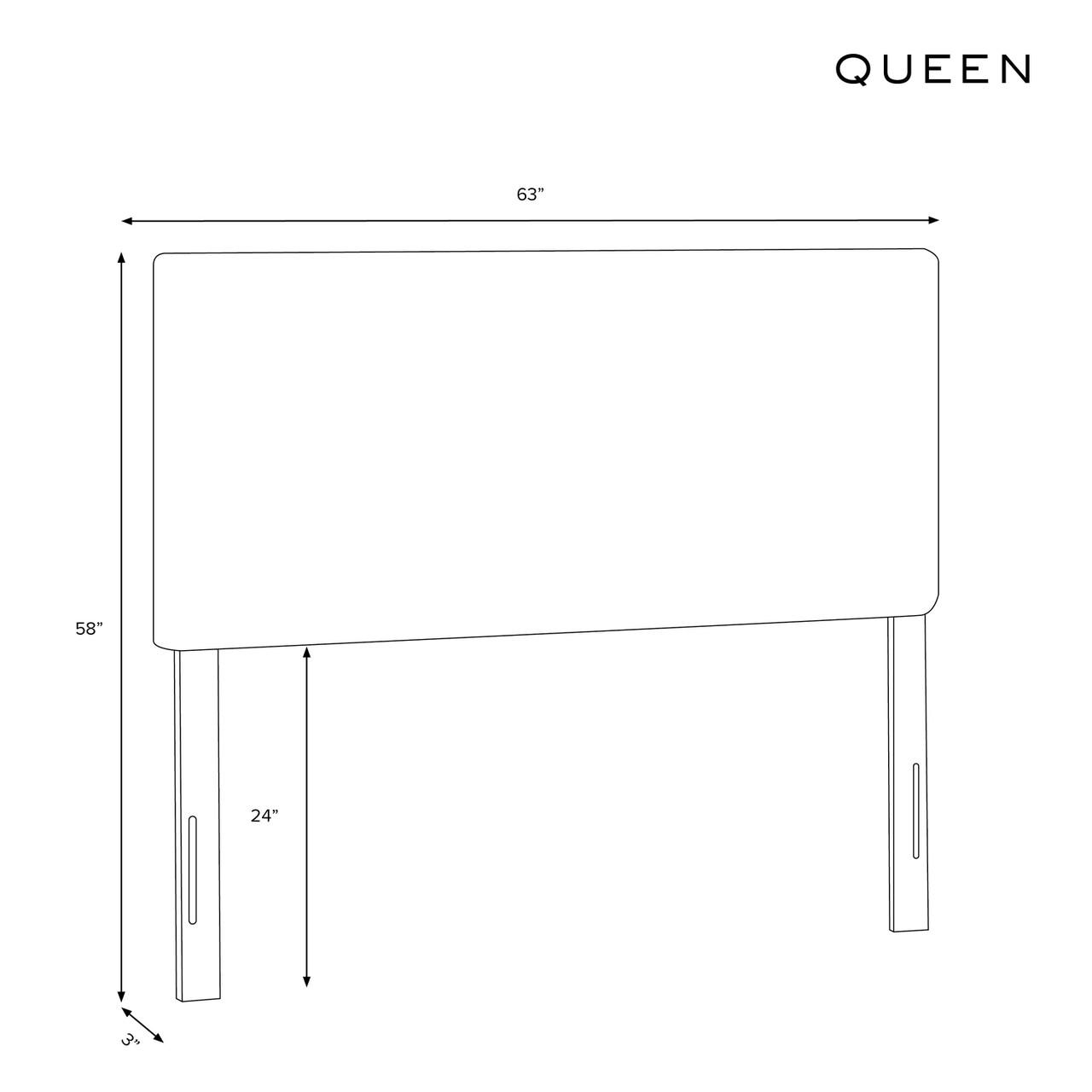 Queen Bed (Round) Dimensions & Drawings