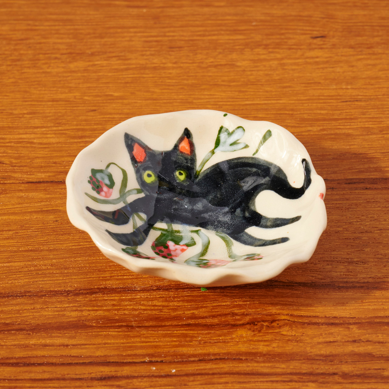 Cat Round Trinket Dish