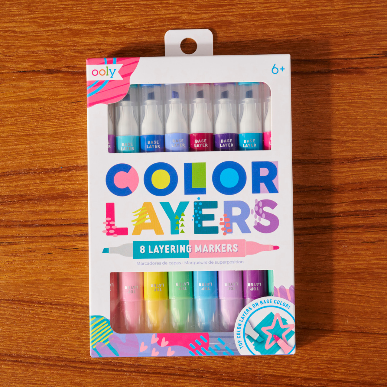 Color Layers Double Ended Layering Markers - Set of 8 - OOLY