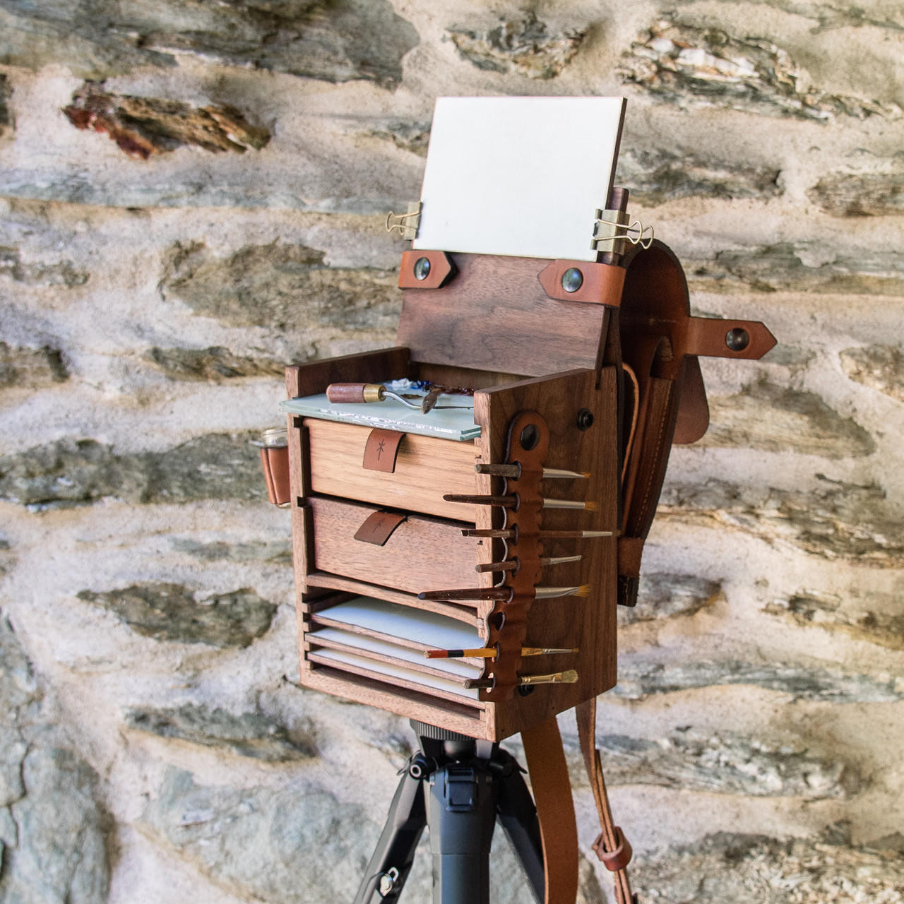 The Scout Plein Air Box Walnut by Peg and Awl - Philadelphia