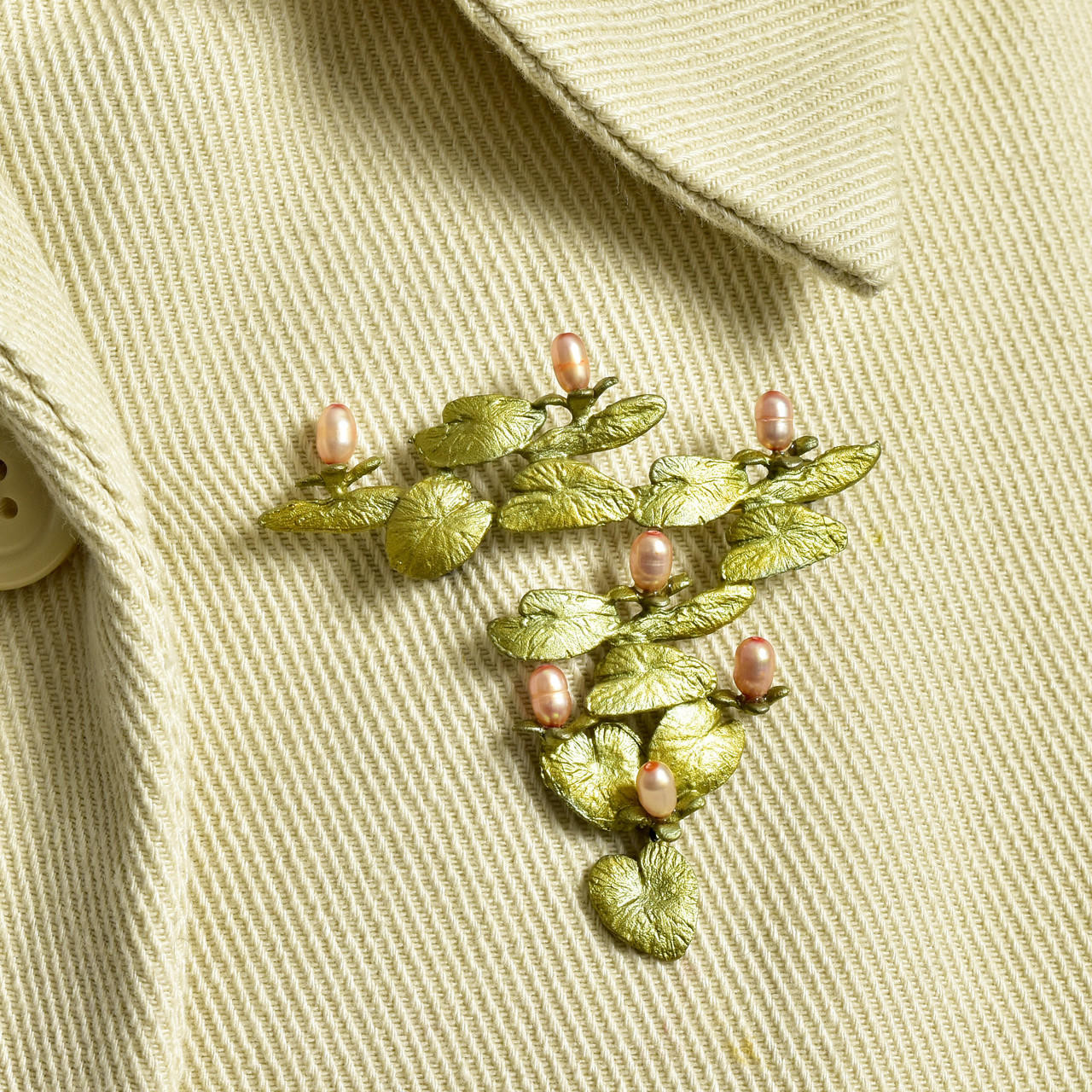 【ビンテージ】 マイケルミショーWater Lilies ブローチ Water Lily Brooch - Philadelphia Museum of Art Store