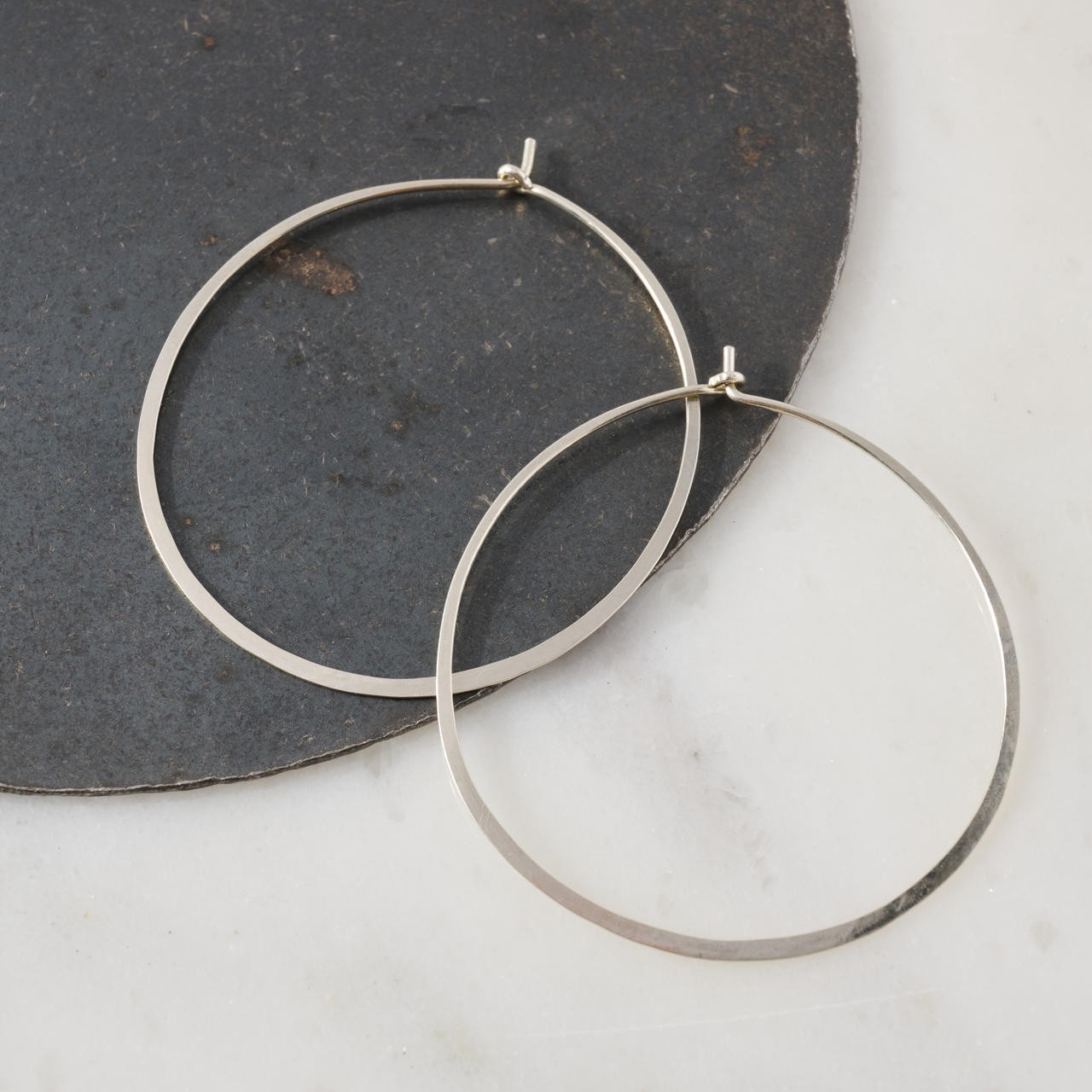 Mini Silver Double Hoop Earrings – pignastudio.com