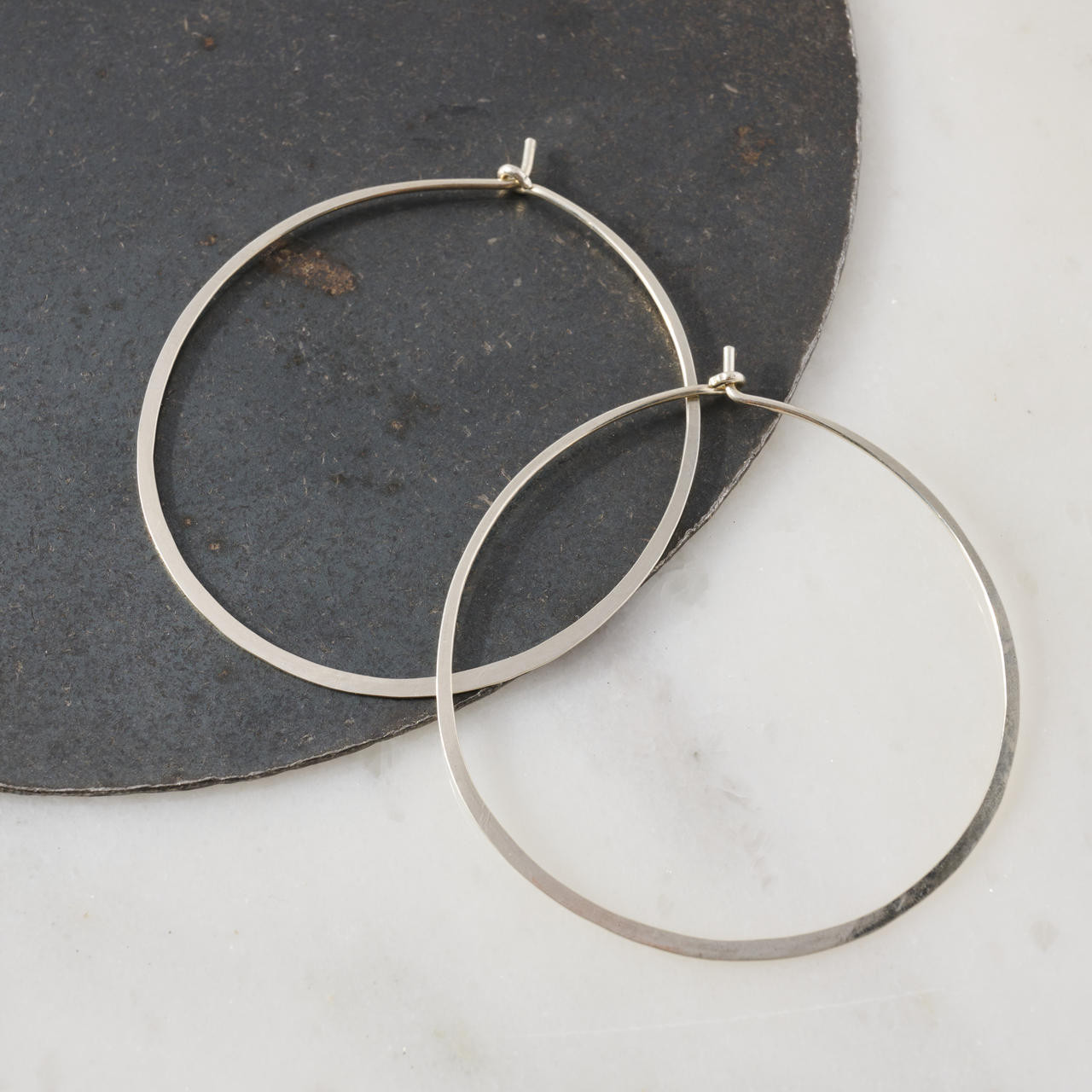 Large Sterling Silver Hoop Earrings by Susan Rifkin - Philadelphia Museum  Of Art