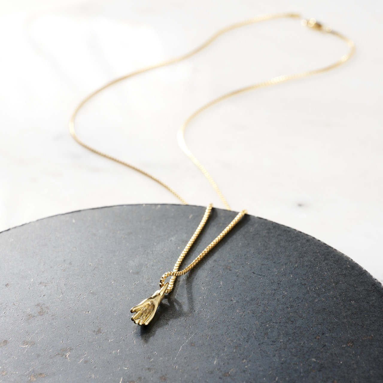 Give and Receive Brass Necklace by Moon + Arrow - Philadelphia