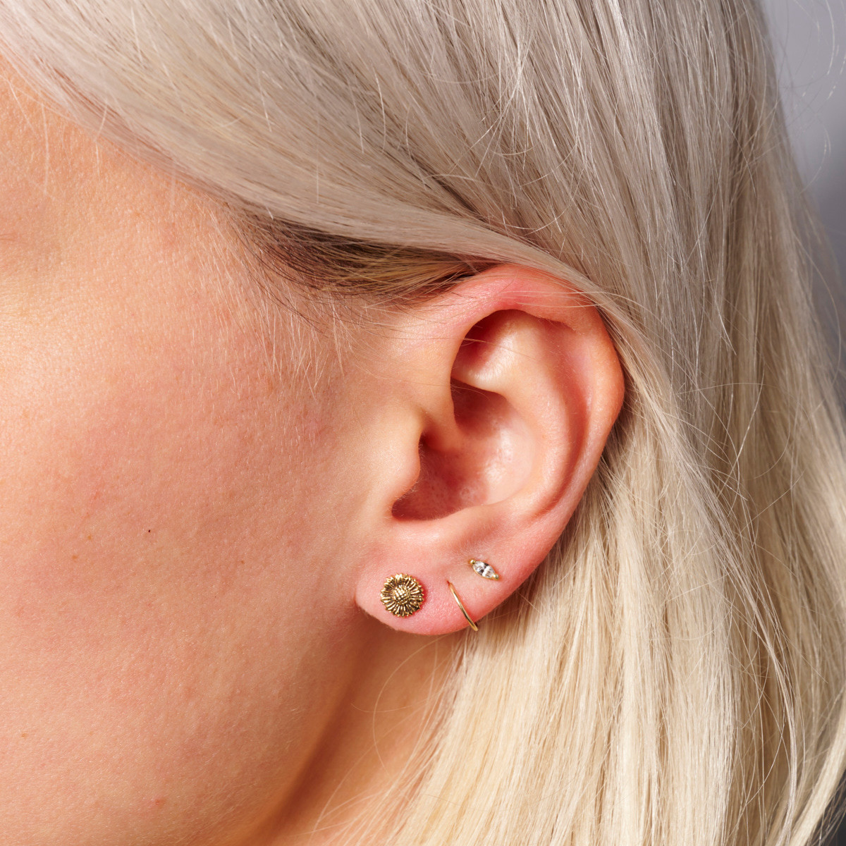 D'ears Sunflowers Van Gogh Earrings, Non-Tarnish Sterling