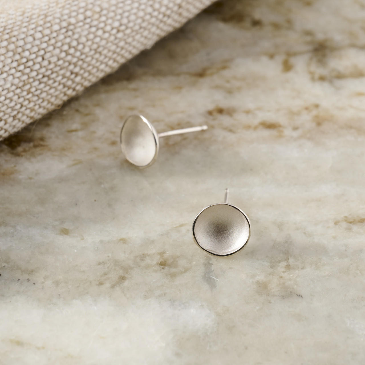 Small Hammered Ball Sterling Silver Stud Earrings – Dana Henning Jewellery