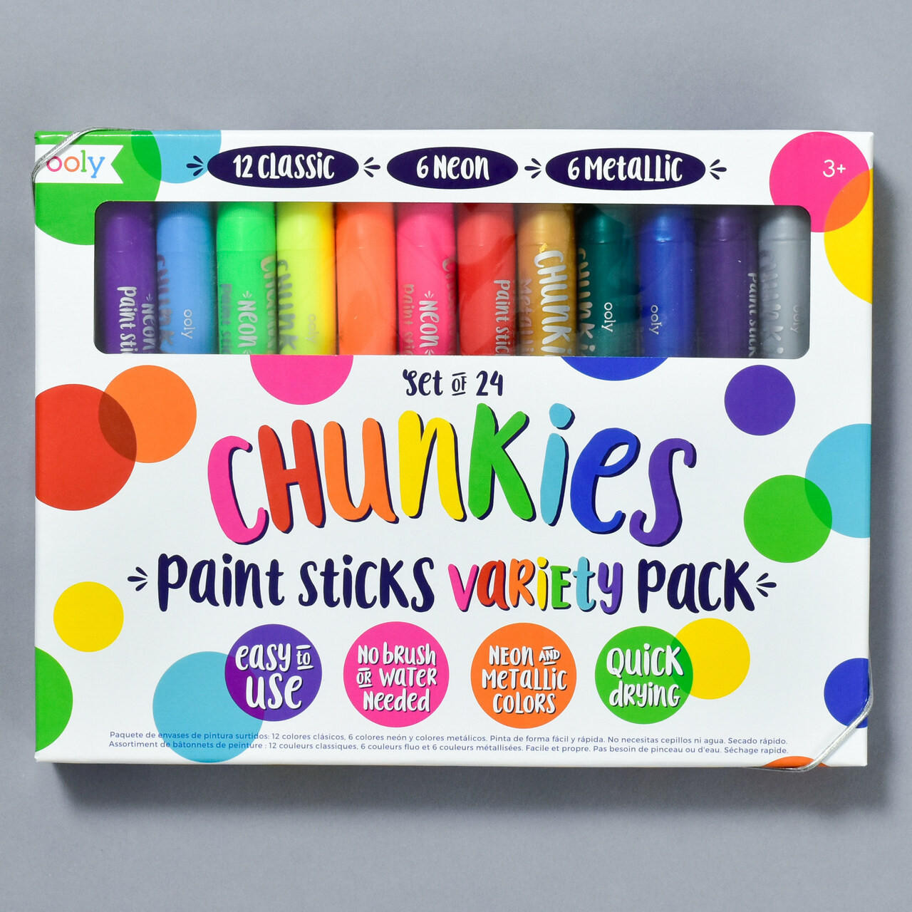 Ooly Chunkies Paint Sticks - Set of 6
