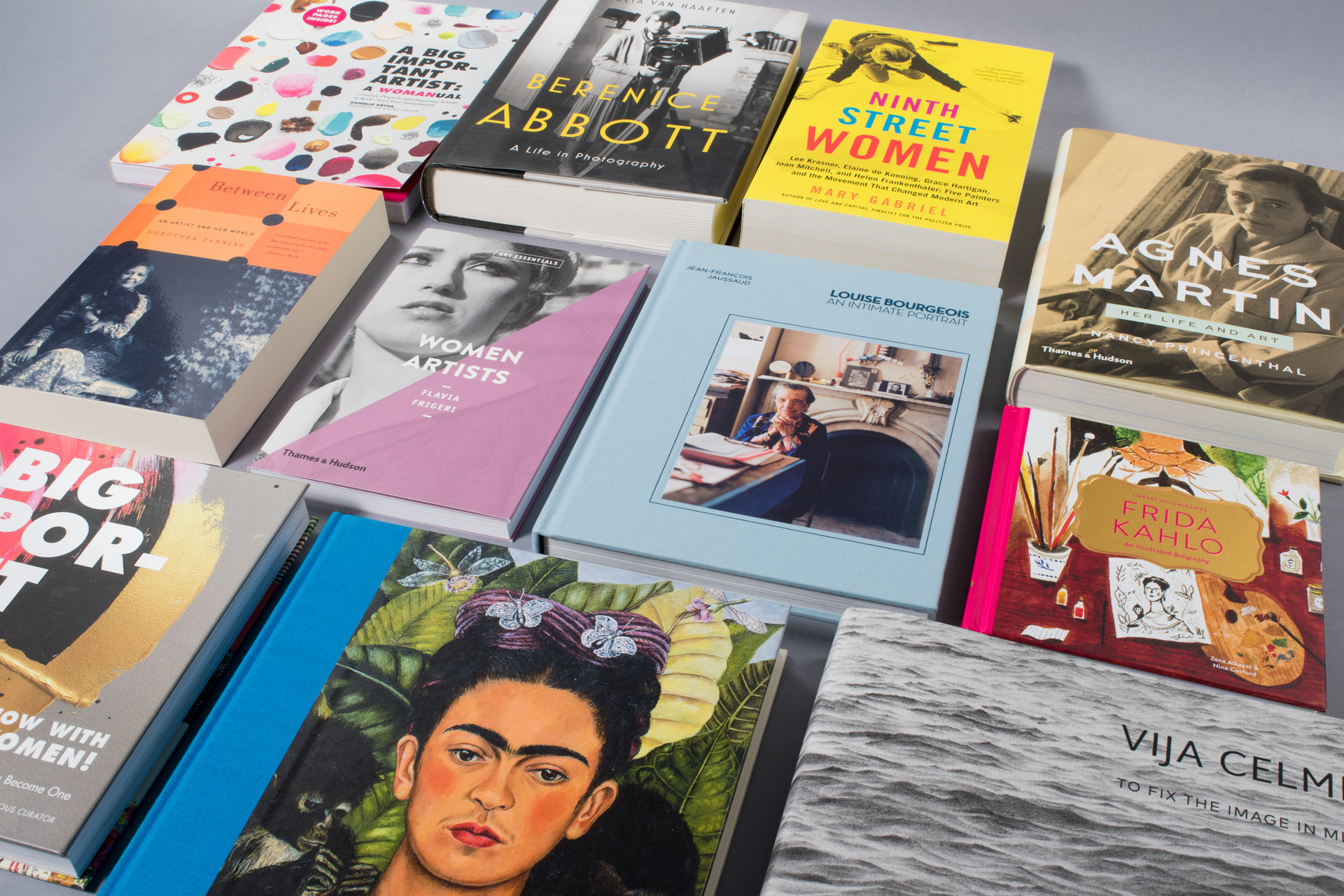 Celebrate Women Artists assortment of books