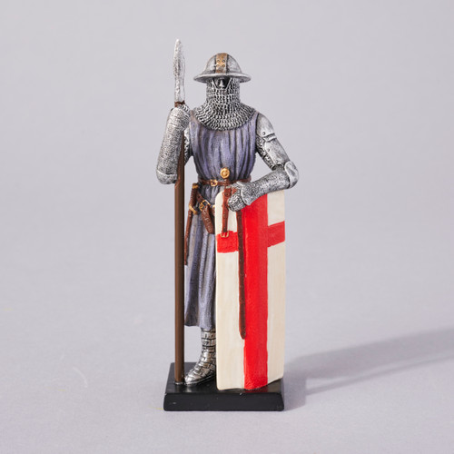 4.5" Resin "Armored Soldier with Spear and Long Shield" Reproduction