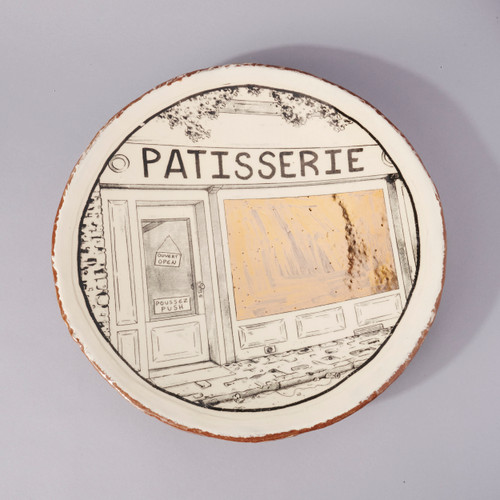 Patisserie Underplate with Gold Luster by Ian M. Petrie