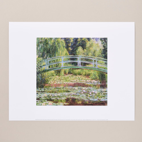 Monet: The Japanese Footbridge and the Water Lily Pool, Giverny, 1899 11" x 14" Archival Poster