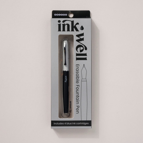 Ink Well Erasable Fountain Pen - Black/Gray