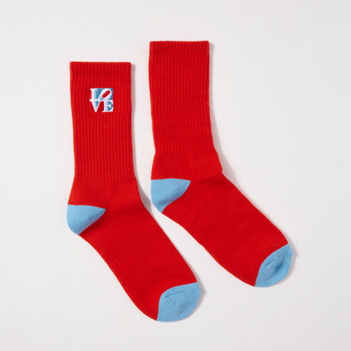 Robert Indiana "LOVE" Crew Socks