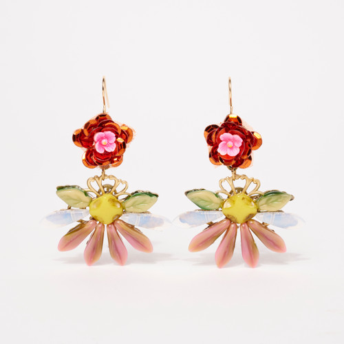 Floral Glitz Earrings from Elements