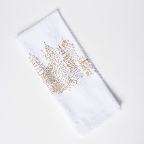 Philadelphia Skyline Tea Towel