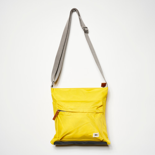 Kennington Nylon Crossbody Bag in Mustard