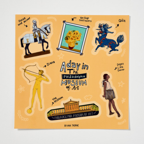 A Day in Philadelphia Museum of Art Sticker Set