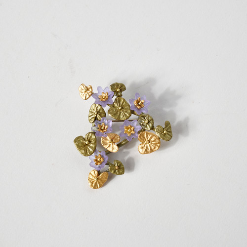 Bronze Giverny Lilies Brooch