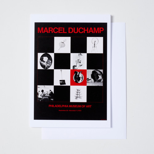 Duchamp PMA Exhibition Poster 1973 5" x 7" Notecard