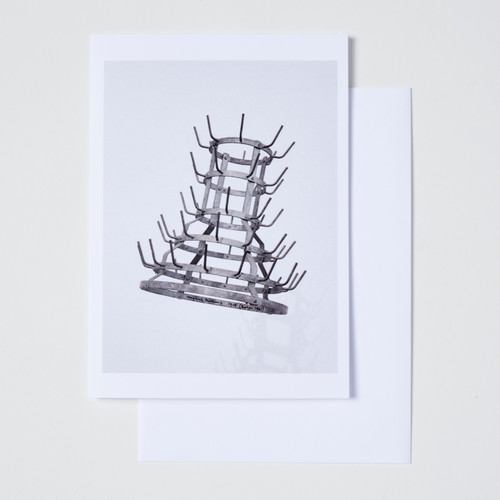 Duchamp Bottlerack, 1961 5" x 7" Notecard