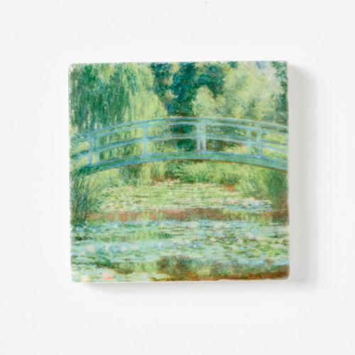 Monet The Japanese Footbridge and the Water Lily Pool, Giverny Tile by The Painted Lily